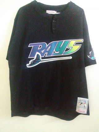 Mitchell Ness Tampa Bay Devil Rays Jersey Wade Boggs Size L (44)
