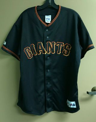 San Francisco Giants Jersey Black Mlb Majestic Size Xl No.  4