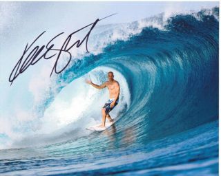Kelly Slater Surfing Legend Signed 8x10 Photo With