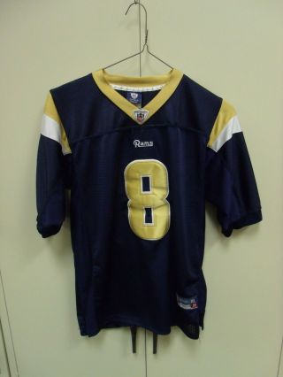 Vintage Los Angeles Rams 8 Sewn Nfl Football Jersey Youth Size Xl