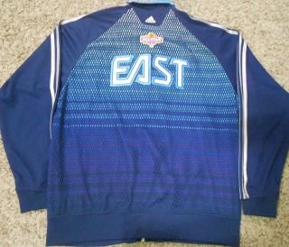 2009 NBA All - Star Game EAST Adidas ClimaCool Warm Up Jacket - Adult XL Blue EUC 3