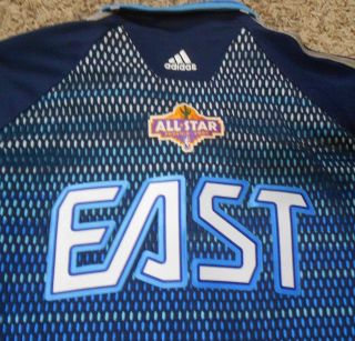 2009 NBA All - Star Game EAST Adidas ClimaCool Warm Up Jacket - Adult XL Blue EUC 4