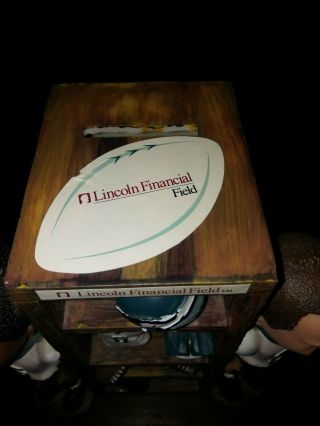 Philadelphia eagles vintage McNabb Akers locker coin bank unboxed,  2003 season 3