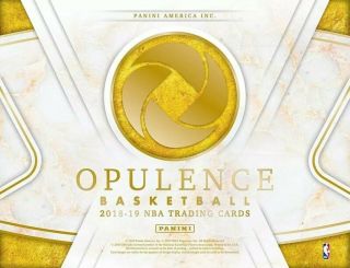 2018/19 Panini Opulence Basketball Hobby Box 2