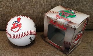 Cleveland Indians Chief Wahoo Baseball 1997 Opening Day Thome Vizquel Alomar