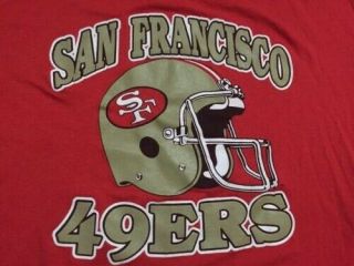 Vintage 90s San Francisco 49ers Shirt Tshirt Mens Xlarge Xl Trench Single Stitch