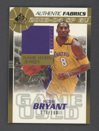 2003 - 04 Sp Game Edition Kobe Bryant Jersey 76/100 Los Angeles Lakers