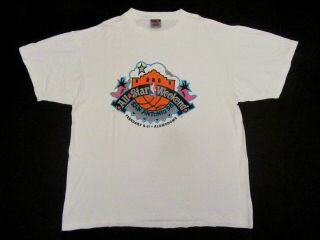 Vintage 90s 1996 Nba All Star Weekend T Shirt Sz Xl San Antonio White Basketball