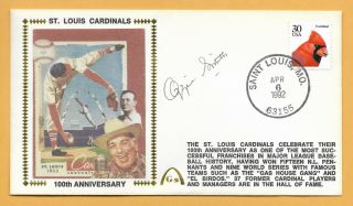 Ozzie Smith Cardinals 100 Autographed Gateway Stamp Envelope St.  Louis Postmark