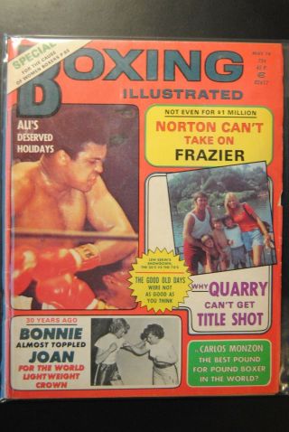 1974 Boxing Illustrated - Muhmmad Ali Ken Norton Joe Frazier Jerry Quarry Monzon