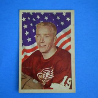 1963 - 64 Parkhurst Hockey 42 Alex Faulkner Rookie Detroit Red Wings Vg
