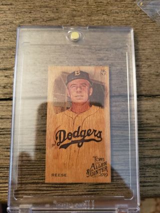 2019 Topps Allen And Ginter A&g Pee Wee Reese Wood Sp Parallel 1/1