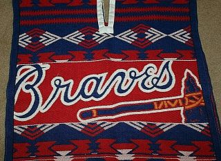 Atlanta Braves Blanket Style Shawl Cape Pullover Forever Collectibles 2