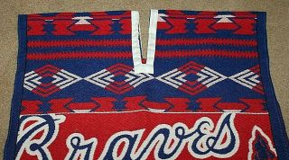 Atlanta Braves Blanket Style Shawl Cape Pullover Forever Collectibles 3