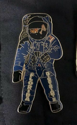 Little League Pin: Dark Blue Astronaut
