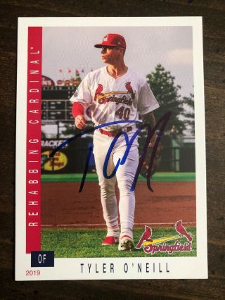 2019 Springfield Cardinals Sgs Tyler O’neill Auto Signed Autograph