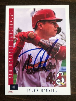 2019 Springfield Cardinals Tyler O’neill Auto Signed Autograph