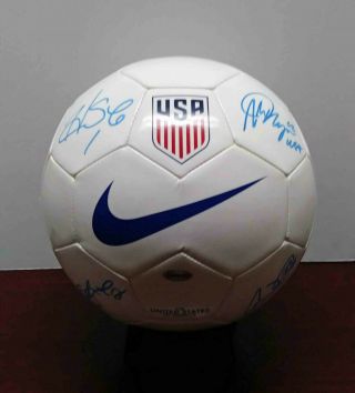 Alex Morgan,  Solo,  Wambach,  1 Signed Official Size Nike Usa Soccer Ball -