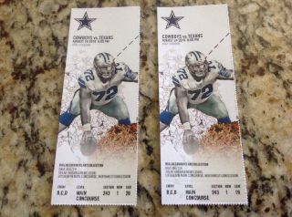 1 Dallas Cowboys V.  S Houston Texans Ticket Stub August.  24,  2019 2