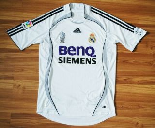 Real Madrid Spain 2006/2007 Home Football Shirt Jersey Adidas Size Mens Small