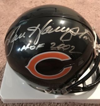Dan Hampton Chicago Bears " Hof 2002 " Signed Mini Helmet - Tristar Authentic
