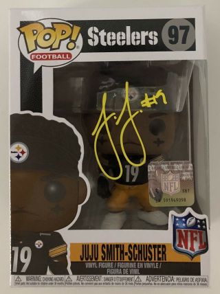 Juju Smith Schuster Signed Auto Pittsburgh Steelers Funko Pop Vinyl