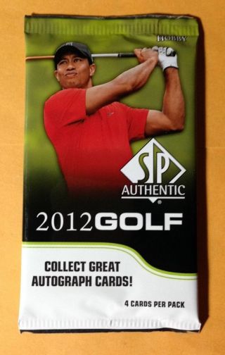 2012 Upper Deck Sp Authentic Golf Hobby Pack (michael Jordan Tiger Woods Auto) ?