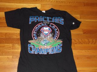 Vintage 1993 Philadelphia Phillies Nl Champions Short Sleeve T - Shirt Mens Large