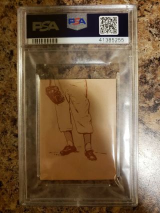 1955 Golden Stamps Brooklyn Dodgers Jackie Robinson PSA 8 hand cut cover 2