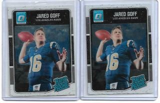 2016 Donruss Optic Rated Rookie Jared Goff Rc Rams 172 X2