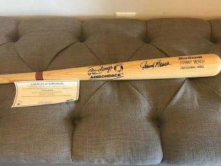 Johnny Bench Autographed Authentic Professional Baseball Bat.