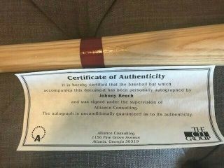 Johnny Bench Autographed Authentic Professional Baseball Bat. 4