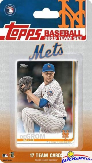 York Mets 2019 Topps Limited Edition 17 Card Team Set - Jacob Degrom,  Nimmo,