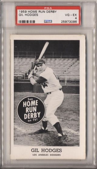1959 Home Run Derby Hodges,  Gil Psa 4 569734