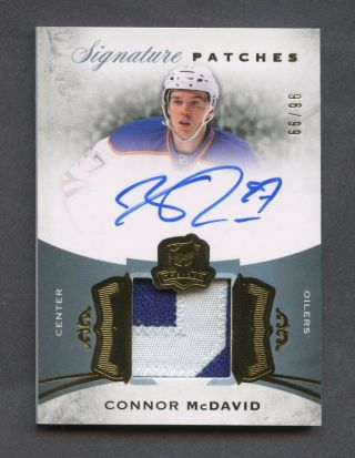 2015 - 16 Ud The Cup Connor Mcdavid Oilers Rpa Rc Patch Auto 96/99