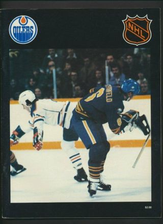1979 - 80 Vintage Edmonton Oilers Hockey Program Mar 14/80 Gretzky 1st Nhl Season
