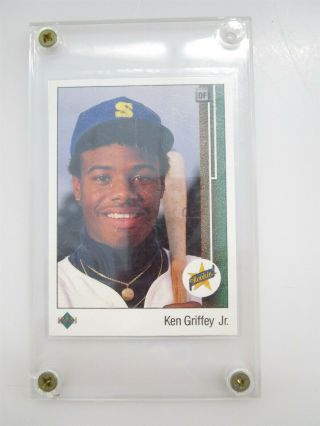1989 Upper Deck 1 Ken Griffey Jr Rookie Baseball Card Seattle Mariners