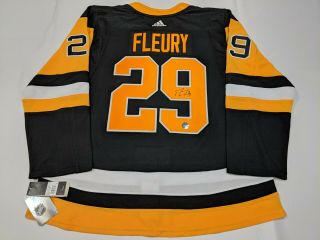 Marc - Andre Fleury Pittsburgh Penguins Autographed Jersey Addidas