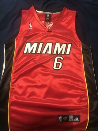 Lebron James Authentic Miami Heat Jersey L