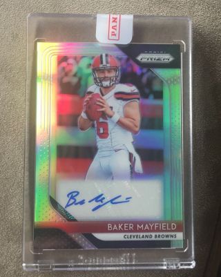 2018 Prizm Baker Mayfield Silver Rookie Auto Cleveland Browns Rc