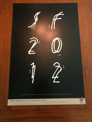 2012 San Francisco Olympic Bid City “s.  F.  2012” Sam Smidt Poster