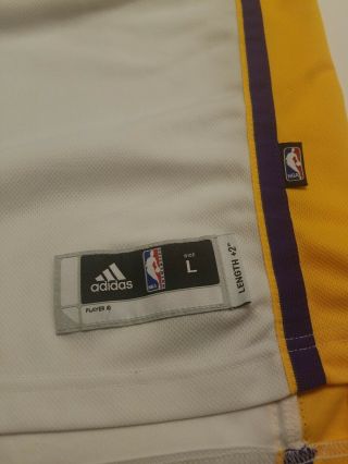 Adidas Swingman White Los Angeles Lakers Kobe Bryant 24 Jersey Youth Large 4