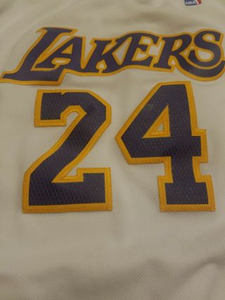Adidas Swingman White Los Angeles Lakers Kobe Bryant 24 Jersey Youth Large 5