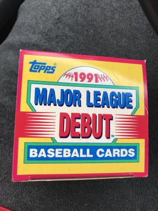 1991 Topps Major League Debut Baseball Complete Set Box Bagwell Jim Thome Rc