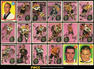 1961 Topps Hockey Mid - Grade Complete Set Hull Mikita Ratelle Gilbert Rc (pwcc)