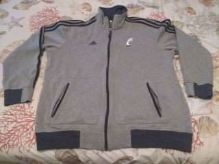 Adidas Cincinnati Bearcats Football Liberty Bowl Fleece Track Jacket Size Xl