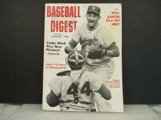 BASEBALL DIGEST - Nine vintage 1960 Issues 3