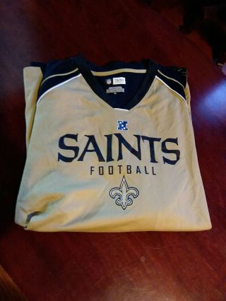 Nfl Team Apparel Orleans Saints Long Sleeve Mens Xl,  Black N Gold