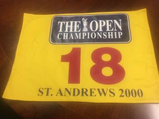 2000 British Open St.  Andrews Flag - - - Tiger Woods