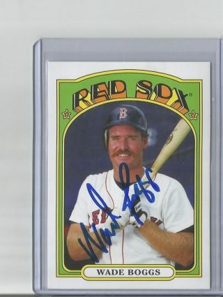 Wade Boggs 2013 Topps Archive Signed Auto Card Boston Redsox